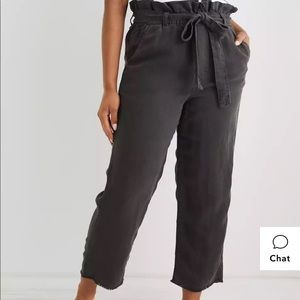 Aerie twill paper bag pants